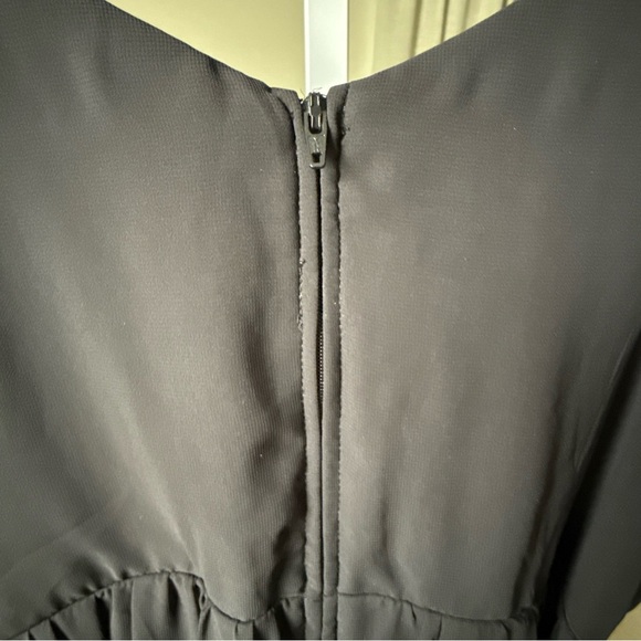 Bisou Bisou Michele Bohbot Sleeveless Belted Black Maxi Dress size 6 NWT - Picture 7 of 12